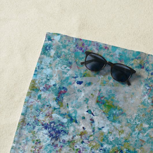Einzigartiges, modernes Kunstdesign Strandtuch (Beispiel)