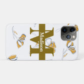 Einzigartiges modernes Monogramm Anfangsbuchstabe Case-Mate iPhone Hülle (Rückseite (Horizontal))