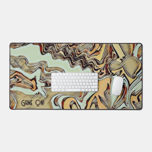 Einzigartiges, modernes Spiel auf Abstraktem, farb Schreibtischunterlage (Tastatur & Maus)