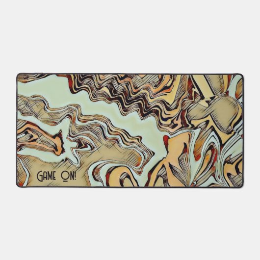 Einzigartiges, modernes Spiel auf Abstraktem, farb Schreibtischunterlage (Vorderseite)