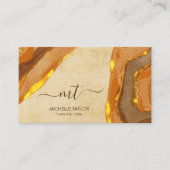 Einzigartiges Monogramm Abstrakt Boho Terracotta G Visitenkarte (Vorderseite)