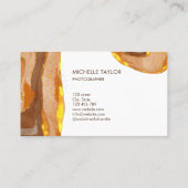 Einzigartiges Monogramm Abstrakt Boho Terracotta G Visitenkarte (Rückseite)