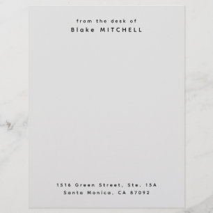 Einzigartiges Monogramm für benutzerdefinierte Sta Briefbogen