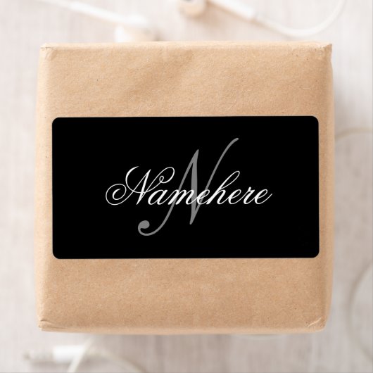 Einzigartiges Monogramm für Personalisierte Schwar (Insitu)