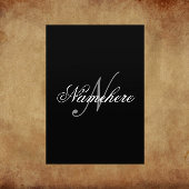 Einzigartiges Monogramm für Personalisierte Schwar Flyer