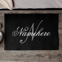 Einzigartiges Monogramm für Personalisierte Schwar