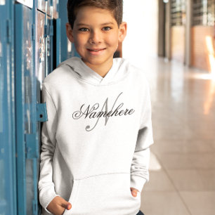 Einzigartiges Monogramm für Personalisierte Schwar Hoodie
