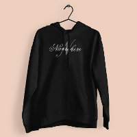 Einzigartiges Monogramm für Personalisierte Schwar