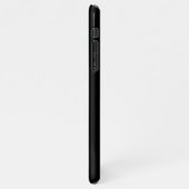 Einzigartiges Monogramm für Personalisierte Schwar iPhone Hülle (Linke Seite)