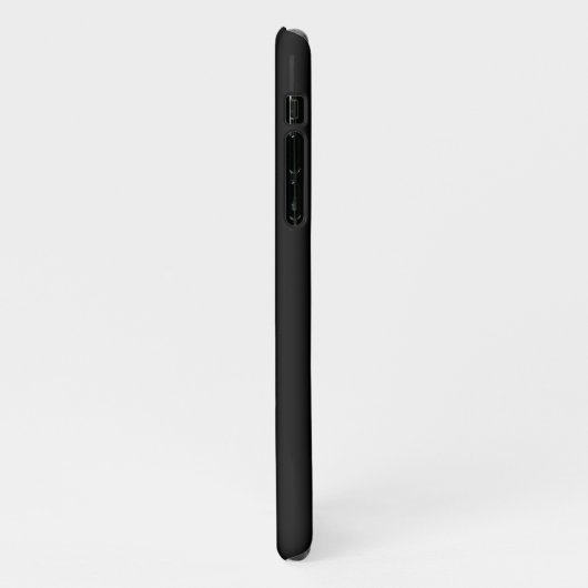 Einzigartiges Monogramm für Personalisierte Schwar iPhone Hülle (Linke Seite)