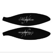 Einzigartiges Monogramm für Personalisierte Schwar Mini Basketball (Panele)