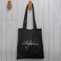Einzigartiges Monogramm für Personalisierte Schwar