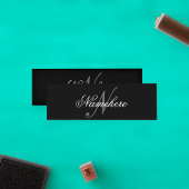 Einzigartiges Monogramm für Personalisierte Schwar Treuekarte