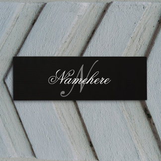 Einzigartiges Monogramm für Personalisierte Schwar Yogamatte