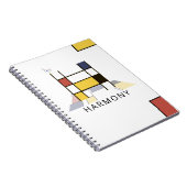 Einzigartiges Monogramm im Neoplastikstil. Buchsta Notizblock (Rechte Seite)