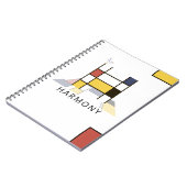 Einzigartiges Monogramm im Neoplastikstil. Buchsta Notizblock (Linke Seite)