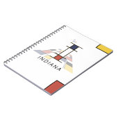 Einzigartiges Monogramm im Neoplastikstil. Buchsta Notizblock (Linke Seite)