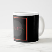 Einzigartiges Monogramm Jumbo-Tasse (Vorderseite Rechts)