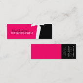 Einzigartiges Monogramm: Mini-Visitenkarten Mini Visitenkarte (Vorne/Hinten)