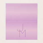Einzigartiges Monogramm | Soft Lavendel Pink (Außenseite Aufgefaltet)