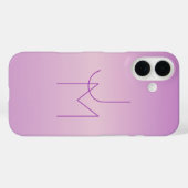 Einzigartiges Monogramm | Soft Lavendel Pink Case-Mate iPhone Hülle (Rückseite (Horizontal))