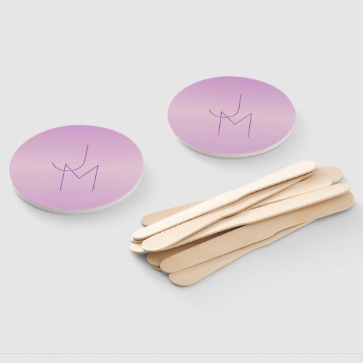 Einzigartiges Monogramm | Soft Lavendel Pink Fächer (Non-assembled)