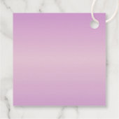 Einzigartiges Monogramm | Soft Lavendel Pink Geschenkanhänger (Rückseite)