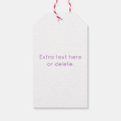 Einzigartiges Monogramm | Soft Lavendel Pink Geschenkanhänger (Rückseite)