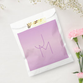 Einzigartiges Monogramm | Soft Lavendel Pink Geschenktütchen