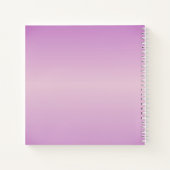 Einzigartiges Monogramm | Soft Lavendel Pink Notizblock (Rückseite)