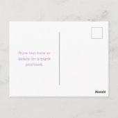 Einzigartiges Monogramm | Soft Lavendel Pink Postkarte (Rückseite)