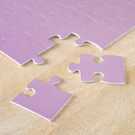 Einzigartiges Monogramm | Soft Lavendel Pink Puzzle (Seite)