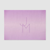 Einzigartiges Monogramm | Soft Lavendel Pink Seidenpapier (Vorderseite)