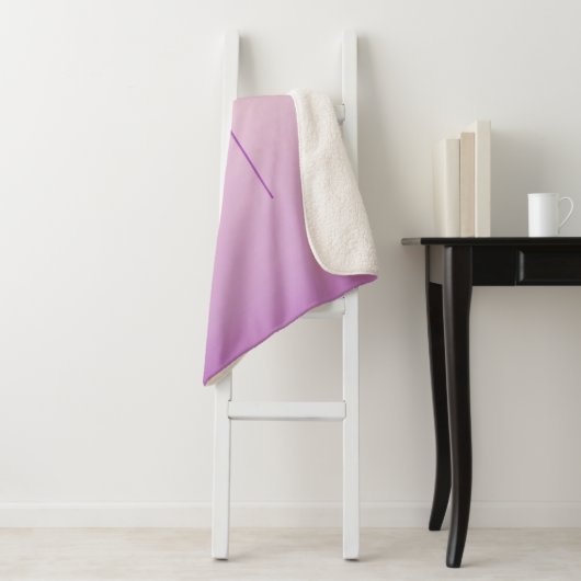 Einzigartiges Monogramm | Soft Lavendel Pink Sherpadecke (Beispiel)