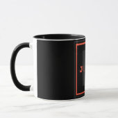 Einzigartiges Monogramm Tasse (Links)