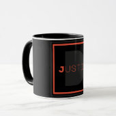 Einzigartiges Monogramm Tasse (Vorderseite Links)