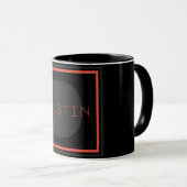 Einzigartiges Monogramm Tasse (VorderseiteRechts)