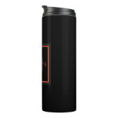 Einzigartiges Monogramm Thermosbecher (Nach rechts gedreht)