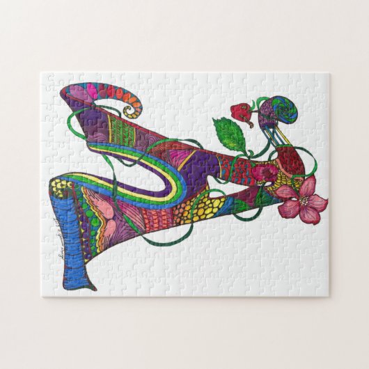 einzigartiges Monogrammpuzzlespiel Puzzle (Horizontal)