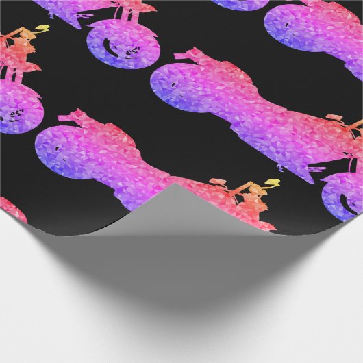 Einzigartiges Motorradverpackungspapier Geschenkpapier (Ecke)