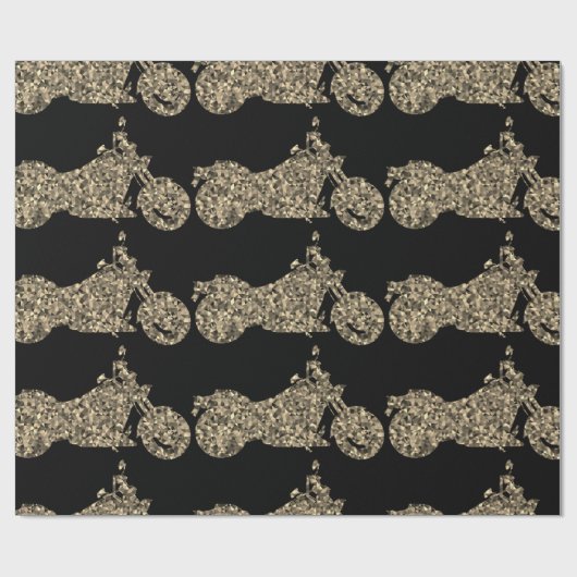 Einzigartiges Motorradverpackungspapier Geschenkpapier (Flach)