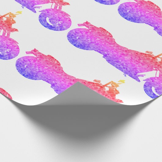 Einzigartiges Motorradverpackungspapier Geschenkpapier (Ecke)