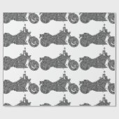 Einzigartiges Motorradverpackungspapier Geschenkpapier (Flach)