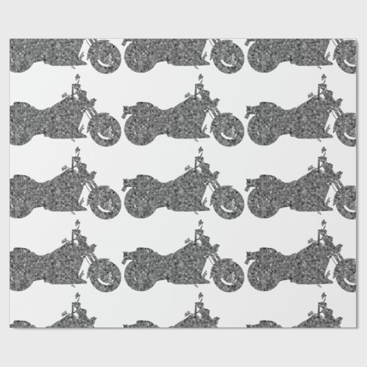 Einzigartiges Motorradverpackungspapier Geschenkpapier (Flach)