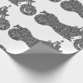 Einzigartiges Motorradverpackungspapier Geschenkpapier (Ecke)