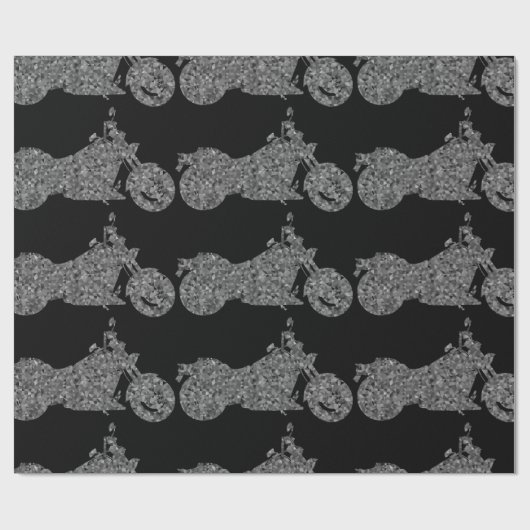 Einzigartiges Motorradverpackungspapier Geschenkpapier (Flach)