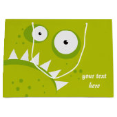 Einzigartiges mürrisches verärgertes lustiges große geschenktüte (Vorderseite)