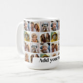 Einzigartiges Muster 6 für Fotomaterial mit Textbl Kaffeetasse (Vorderseite Links)