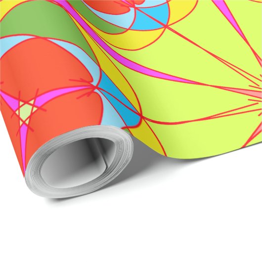 Einzigartiges Muster-Abstraktes Wrapping-Papier Geschenkpapier (Rolleneckpunkt)