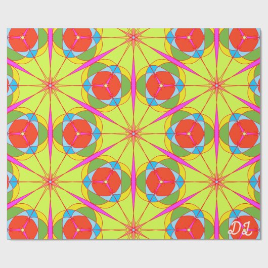 Einzigartiges Muster-Abstraktes Wrapping-Papier Geschenkpapier (Flach)